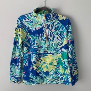 Lilly Pulitzer pullover, small, tropical print